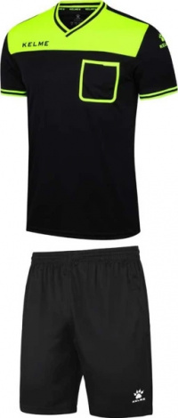 Судейская форма Kelme черно-салатовая K15Z221.9010