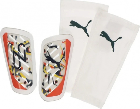 Щитки футбольні Puma NEYMAR JR ULTRA FLEX SLEEVE біло-червоно-жовті 030921-01