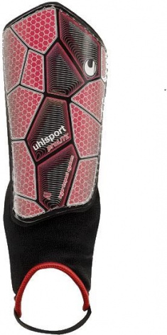 Щитки футбольні Uhlsport PRO LITE червоно-чорні 1006783 02