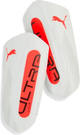Щитки футбольні Puma ULTRA LIGHT FOOTBALL STRAP SHINGUARDS біло-червоні 030992-01