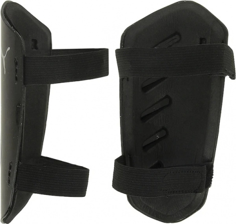 Щитки футбольні Puma ULTRA LIGHT FOOTBALL STRAP SHINGUARDS чорно-срібні 030992-03