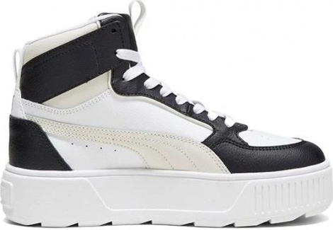 Кроссовки детские Puma KARMEN REBELLE MID JR черно-белые 38872908