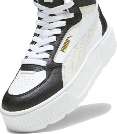 Кроссовки детские Puma KARMEN REBELLE MID JR черно-белые 38872908