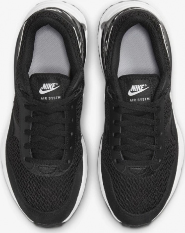 Кросівки підліткові Nike AIR MAX SYSTM (GS) чорно-білі DQ0284-001