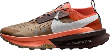 Кроссовки для трейлраннинга Nike ZOOMX ZEGAMA 2 TRAIL коричнево-оранжевые HQ3768-200