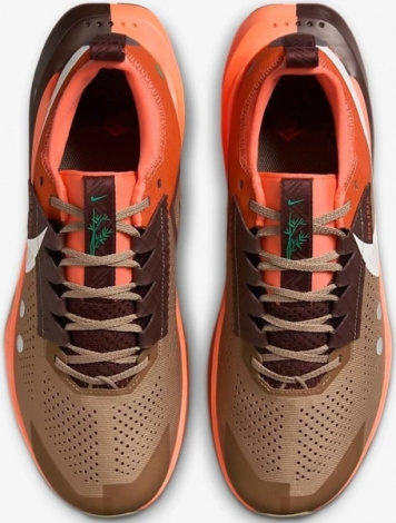 Кроссовки для трейлраннинга Nike ZOOMX ZEGAMA 2 TRAIL коричнево-оранжевые HQ3768-200