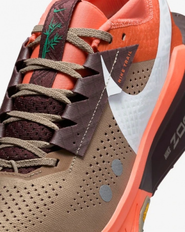 Кроссовки для трейлраннинга Nike ZOOMX ZEGAMA 2 TRAIL коричнево-оранжевые HQ3768-200
