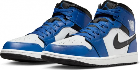 Кросівки Nike AIR JORDAN 1 MID синьо-біло-чорні DQ8426-402