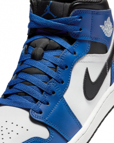 Кросівки Nike AIR JORDAN 1 MID синьо-біло-чорні DQ8426-402
