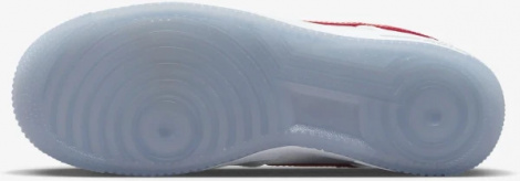 Кроссовки женские Nike W AIR FORCE 1 07 ESS SNKR бело-красные DX6541-100