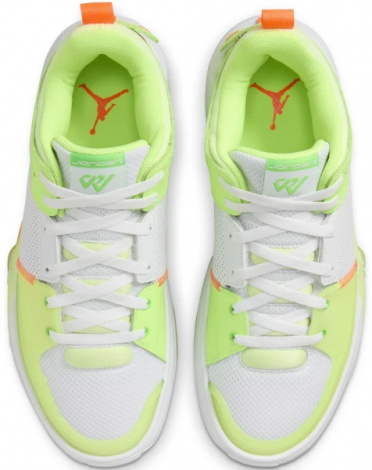 Кросівки баскетбольні Nike JORDAN ONE TAKE 5 біло-салатово-жовтогарячі FD2335-103