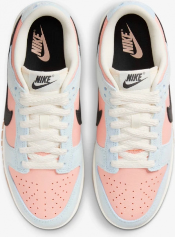 Кросівки жіночі Nike DUNK LOW блакитно-коралові HJ7341-474