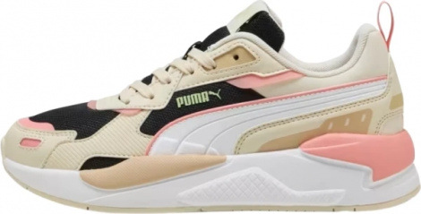 Кроссовки женские Puma X-RAY 3 бежево-черно-светло-розовые 39906413