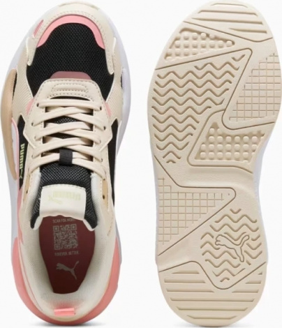 Кроссовки женские Puma X-RAY 3 бежево-черно-светло-розовые 39906413