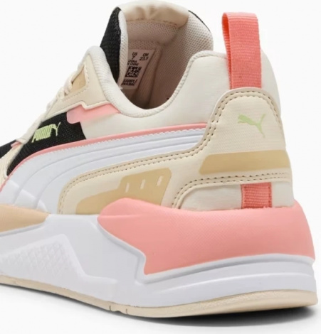 Кроссовки женские Puma X-RAY 3 бежево-черно-светло-розовые 39906413