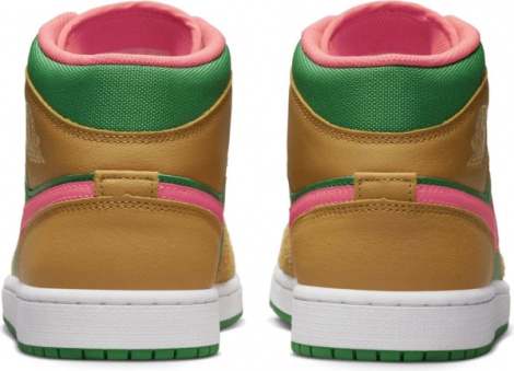 Кросівки Nike AIR JORDAN 1 MID SE коричнево-зелені DX4332-700