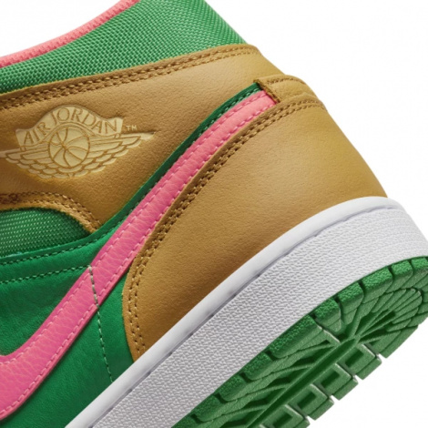 Кросівки Nike AIR JORDAN 1 MID SE коричнево-зелені DX4332-700