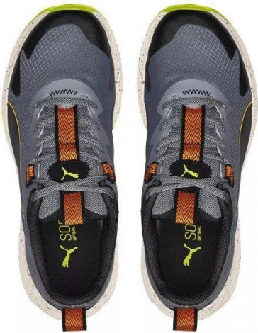 Кроссовки беговые Puma TWITCH RUNNER TRAIL сине-оранжево-черные 37696102