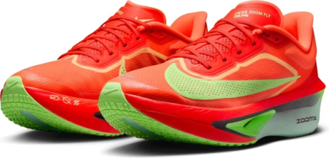 Кроссовки беговые Nike ZOOM FLY 6 красно-салатовые FN8454-601