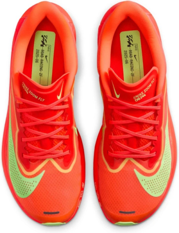 Кроссовки беговые Nike ZOOM FLY 6 красно-салатовые FN8454-601