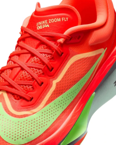 Кроссовки беговые Nike ZOOM FLY 6 красно-салатовые FN8454-601