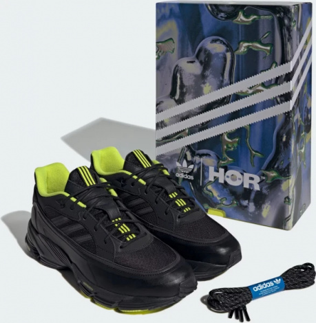 Кроссовки Adidas EXOMNIAC CUSHION HÖR черно-лаймовые IH5090