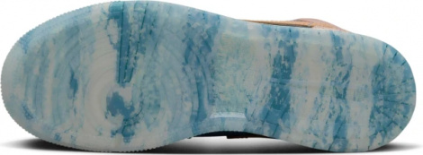 Кросівки підліткові Nike JORDAN 1 MID "ZEN" (GS) коричнево-блакитні FN7452-400