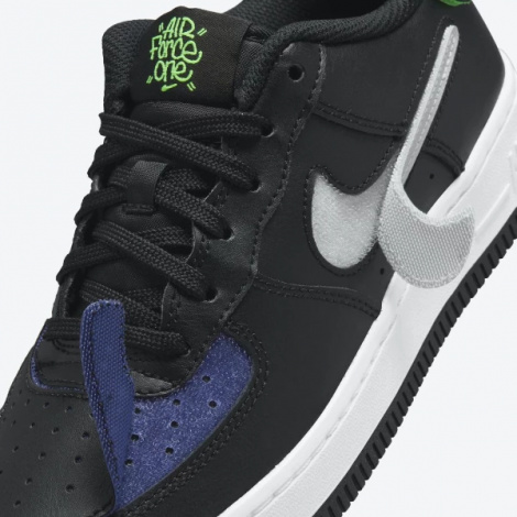 Кросівки дитячі Nike AF1/1 (GS) чорні DH7341-001