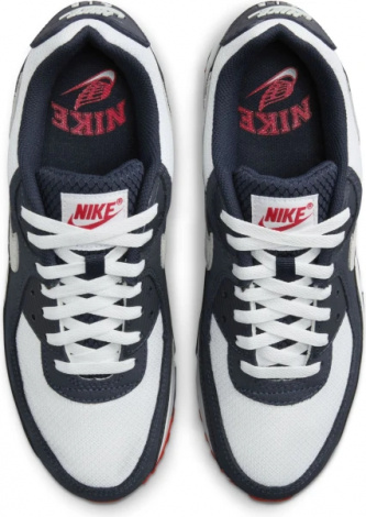 Кроссовки Nike AIR MAX 90 бело-темно-синие DM0029-400