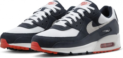 Кроссовки Nike AIR MAX 90 бело-темно-синие DM0029-400