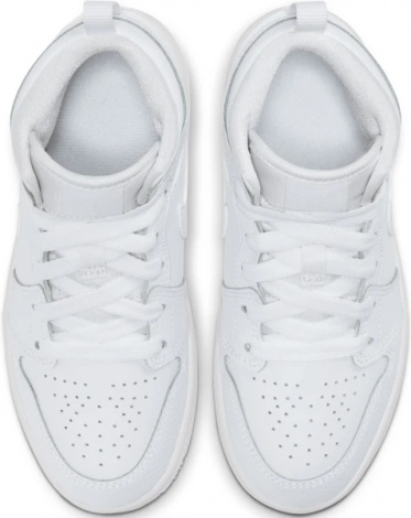 Кроссовки детские Nike AIR JORDAN 1 MID (PS) белые 640734-130