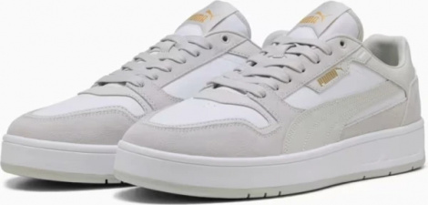 Кеды Puma COURT CLASSIC SUEDE серо-белые 40021502