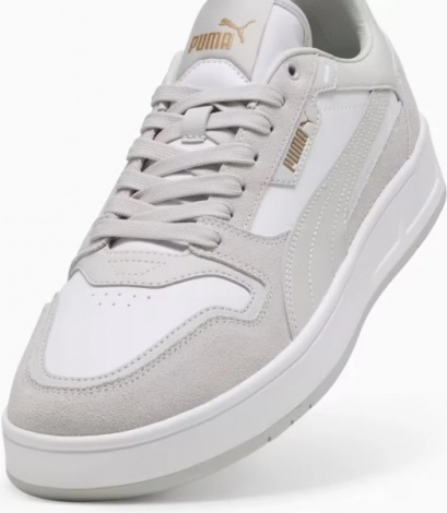 Кеды Puma COURT CLASSIC SUEDE серо-белые 40021502