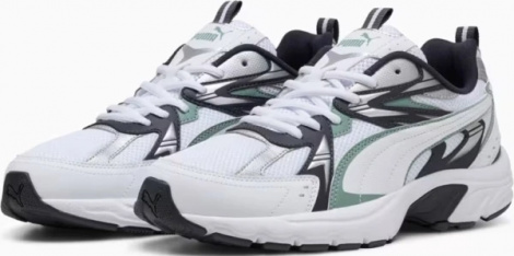 Кроссовки Puma MILENIO TECH бело-темно-сине-зеленые 39232213