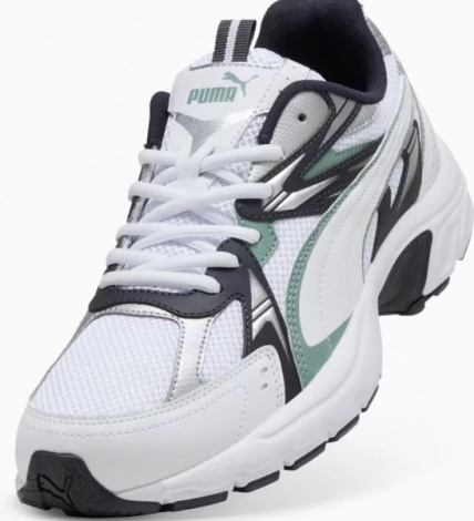 Кроссовки Puma MILENIO TECH бело-темно-сине-зеленые 39232213