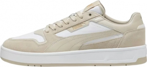 Кеды Puma COURT CLASSIC SUEDE бежево-белые 40021503