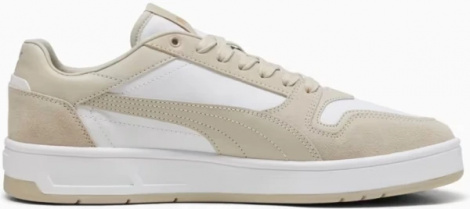 Кеды Puma COURT CLASSIC SUEDE бежево-белые 40021503