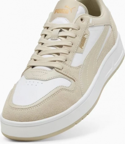 Кеды Puma COURT CLASSIC SUEDE бежево-белые 40021503