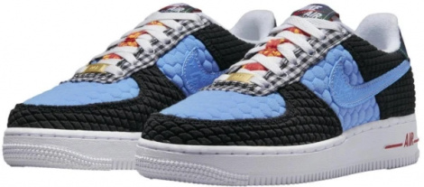 Кроссовки детские Nike AIR FORCE 1 LV8 сине-черные DZ5302-001