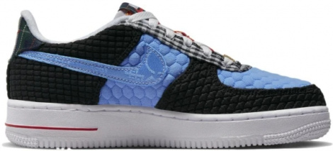 Кроссовки детские Nike AIR FORCE 1 LV8 сине-черные DZ5302-001