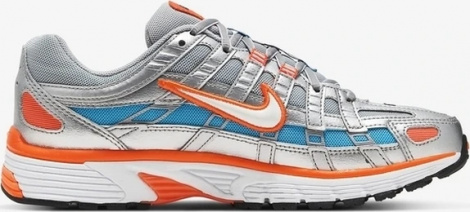 Кроссовки женские Nike W NIKE P-6000 серебряно-оранжевые CT3751-001