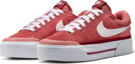 Кеди жіночі Nike COURT LEGACY LIFT світло-червоні FJ1986-600