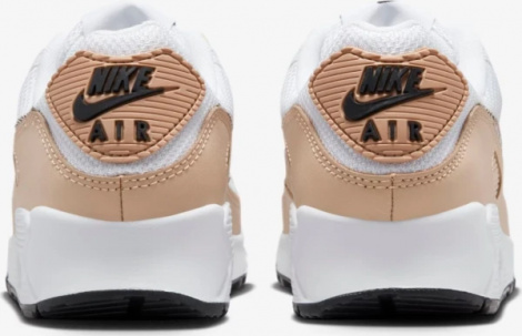 Кросівки жіночі Nike AIR MAX 90 біло-світло-коричневі FB2617-100