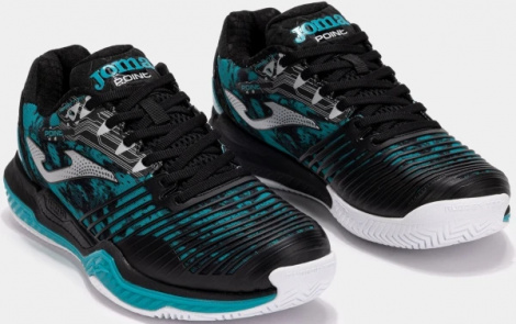 Кроссовки теннисные Joma POINT черно-бирюзовые TPOIS2531AC