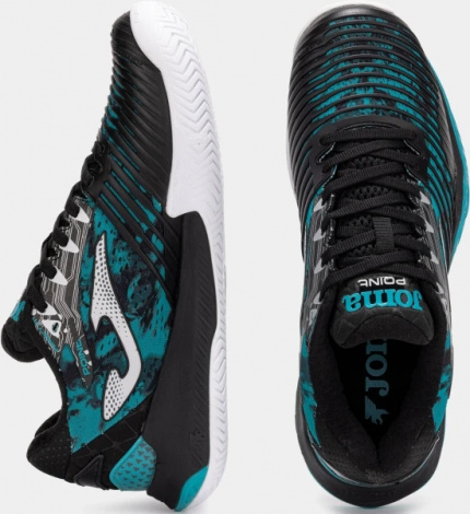 Кроссовки теннисные Joma POINT черно-бирюзовые TPOIS2531AC