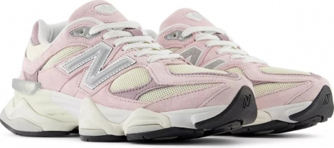 Кросівки жіночі New Balance 9060 рожево-жовто-сірі U9060LBC