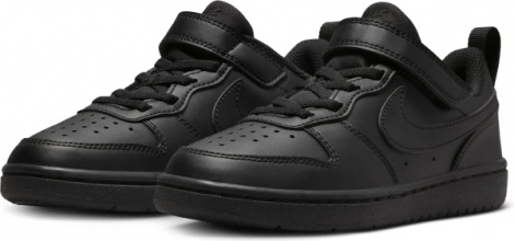 Кроссовки детские Nike COURT BOROUGH LOW RECRAFT (PS) черные DV5457-002