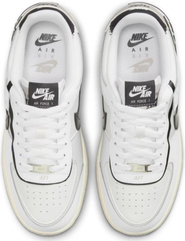 Кросівки жіночі Nike AIR FORCE 1 SHADOW біло-сіро-чорні DZ1847-110