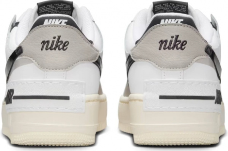 Кросівки жіночі Nike AIR FORCE 1 SHADOW біло-сіро-чорні DZ1847-110