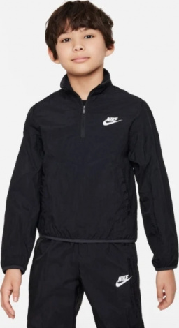 Спортивний костюм підлітковий Nike K NSW TRACKSUIT WVN QZ HBR чорний FD3058-010